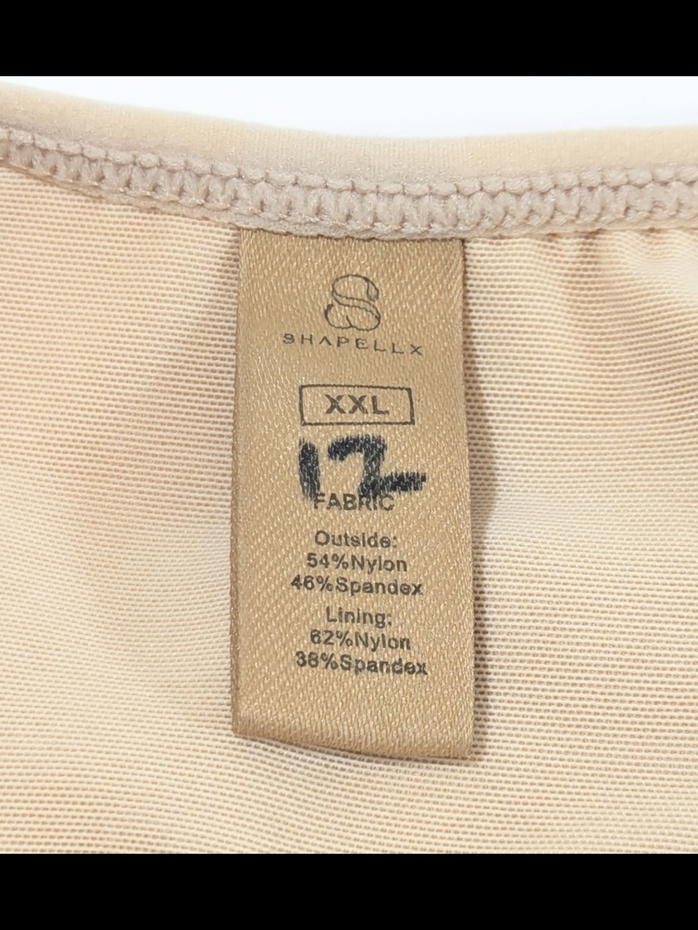 NWT Shapellx Shapewear Strapless Bodysuit XXL 2X Tummy Control Butt Lifting - Picture 6 of 7